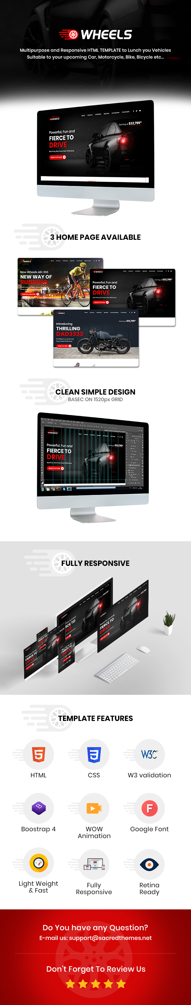 Wheels - Automobile Business Multipurpose And Responsive HTML Template