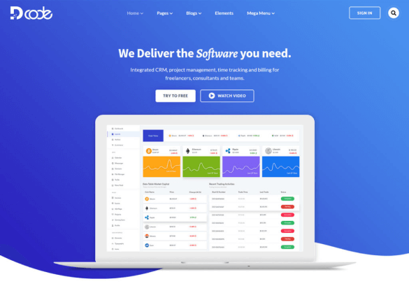 DCode - Saas & Software Responsive Landing Page Template