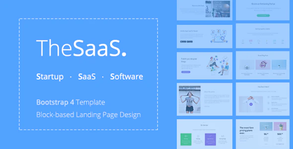 TheSaaS (Bootstrap HTML Template)