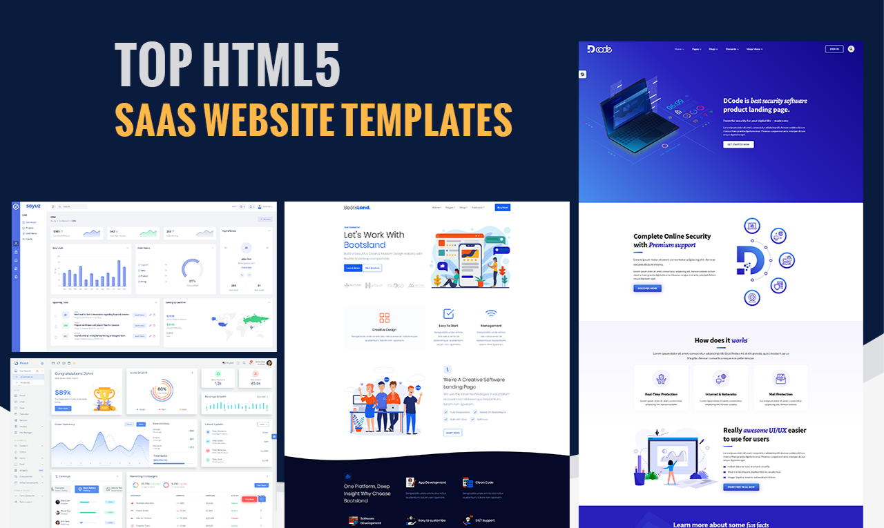 Top HTML5 SaaS Website Templates