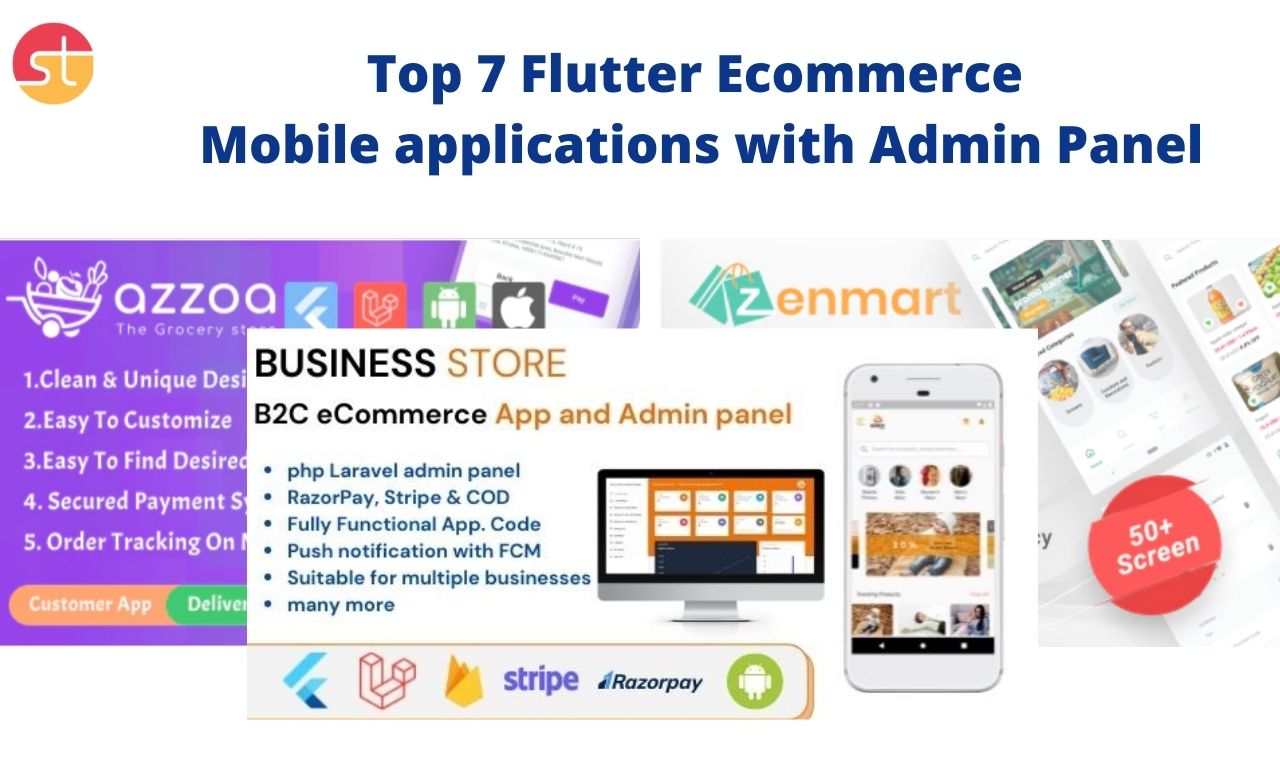 Top 7 flutter ecommerce mobile app with laravel admin panel