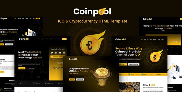 Coinpool - ICO and crypto currency HTML5 website template
